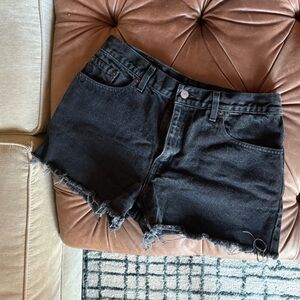 Levi's Black Denim Women's Shorts